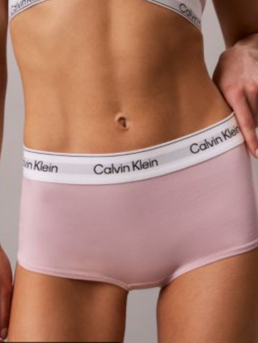 Calvin Klein Women's Cotton Blend Boyshorts - Pink